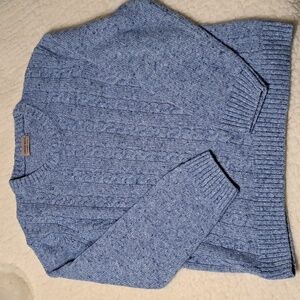 Lorenzo Magni Wool Blend Blue Sweater